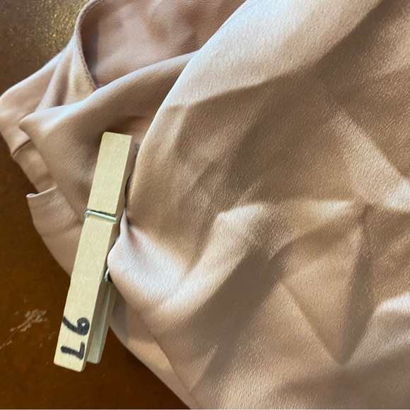 Show Me Your Mumu Jasmine Halter Midi Dress rose gold luxe‎ satin size xs formal - Picture 9 of 11